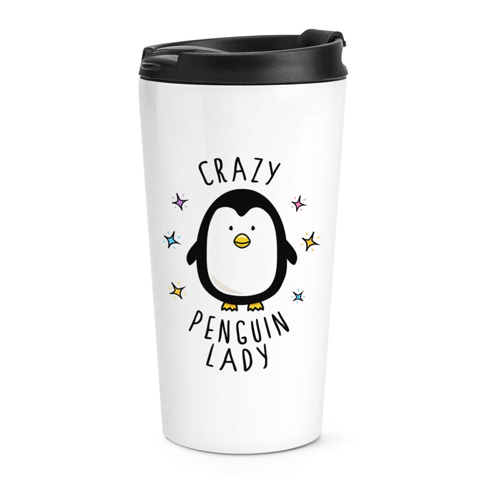 3dRose Gartenflagge ‚Crazy Penguin Lady‘ – 30,5 X 45,7 Cm, Aus Polyester, Für Mast Oder Wand