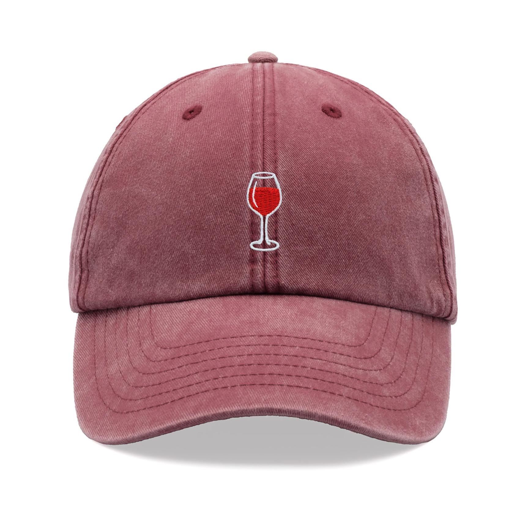 Unisex Wine Red Adjustable Low Profile Base Ball Cap Vintage Hat for Daily Use Mentally Spicy Embroidered Statement Hat | Baseball Cap  main image 2