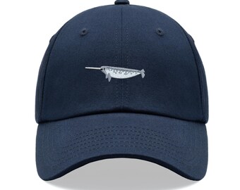 Narwhal Classic Baseball Sports Cap Unisex Hat Adjustable Funny Summer Holiday Animal Sea life Ocean Whale Sailing Cute Seaside