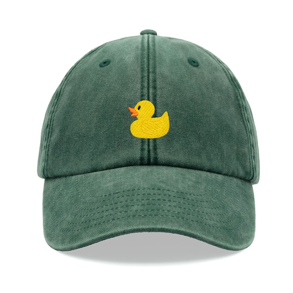 Yellow Rubber Duck Baseball Cap Vintage Washed Unisex Dad Hat