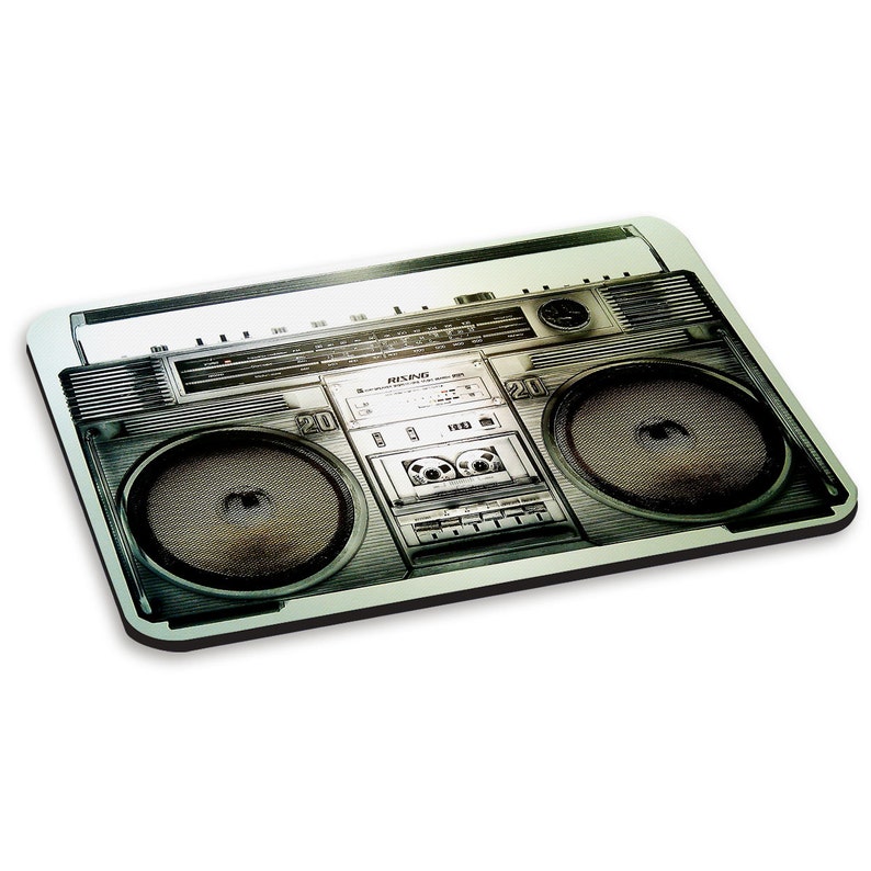 Boombox Vintage PC Computer Mouse Mat Pad