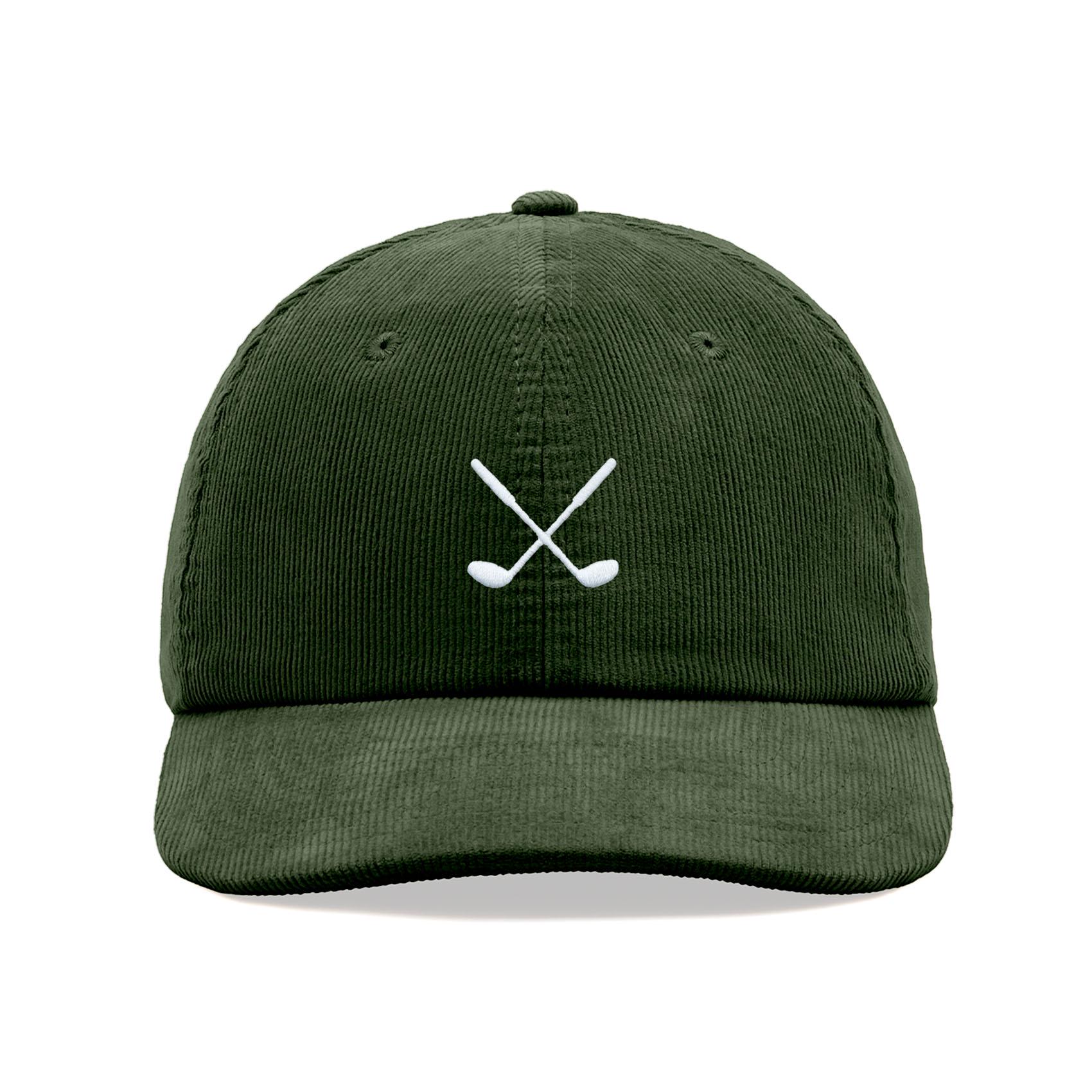Chord Dark Green Corduroy Baseball Cap Emerald Green Organic Cotton Stretch Twill – CHORD main image 3