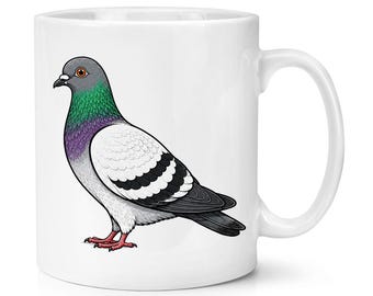 Taza de 283 ml con dibujo de paloma, ideal para amantes de las aves, padres, tíos y abuelos. ¡Me encantan las palomas!