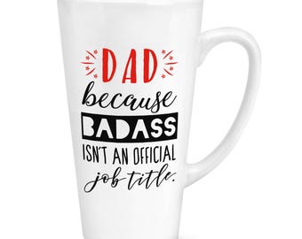Funny Grandad Big Reserved For Pops 17oz Large Latte Mug Cup