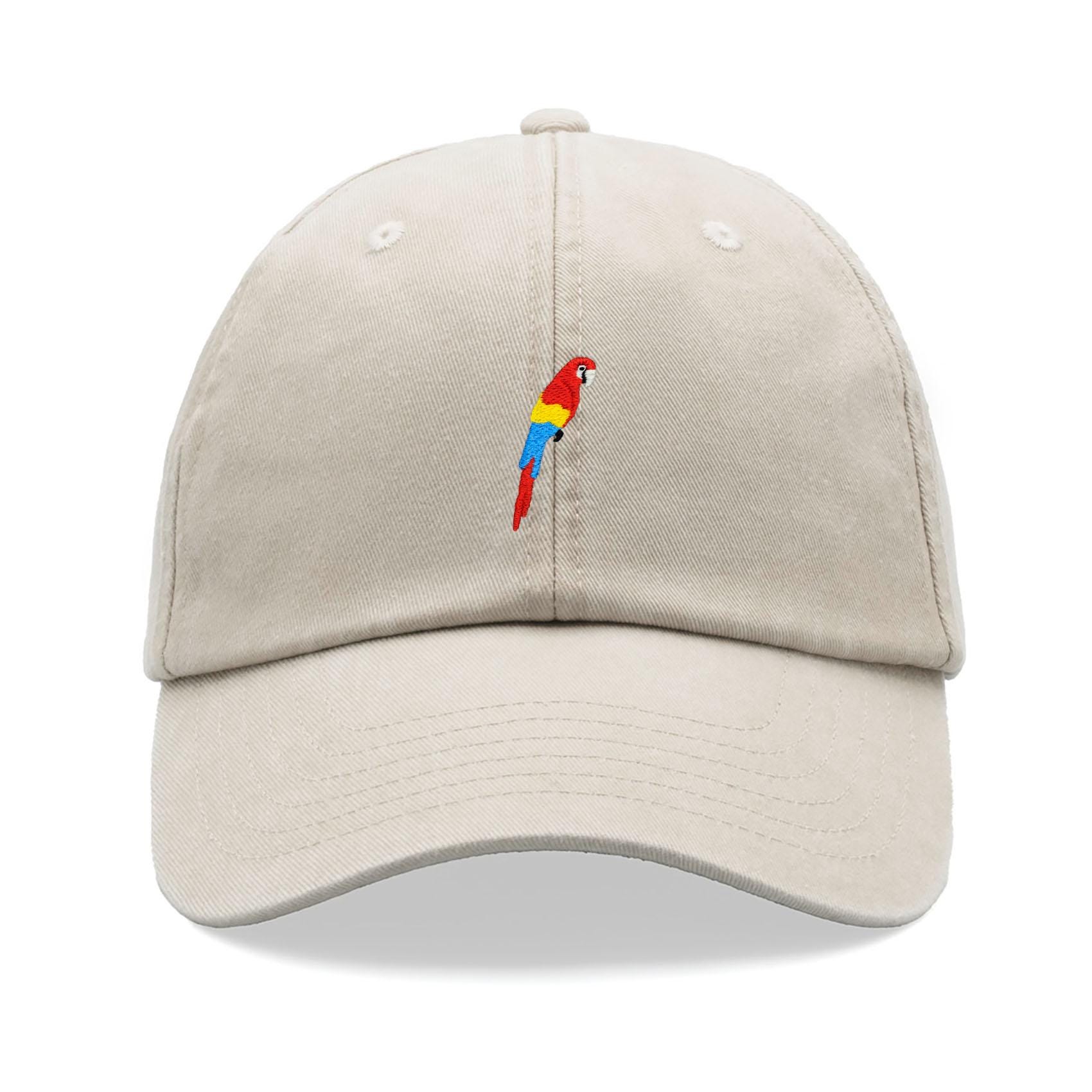 Parrot Baseball Cap Vintage Washed Unisex Dad Hat Adjustable 