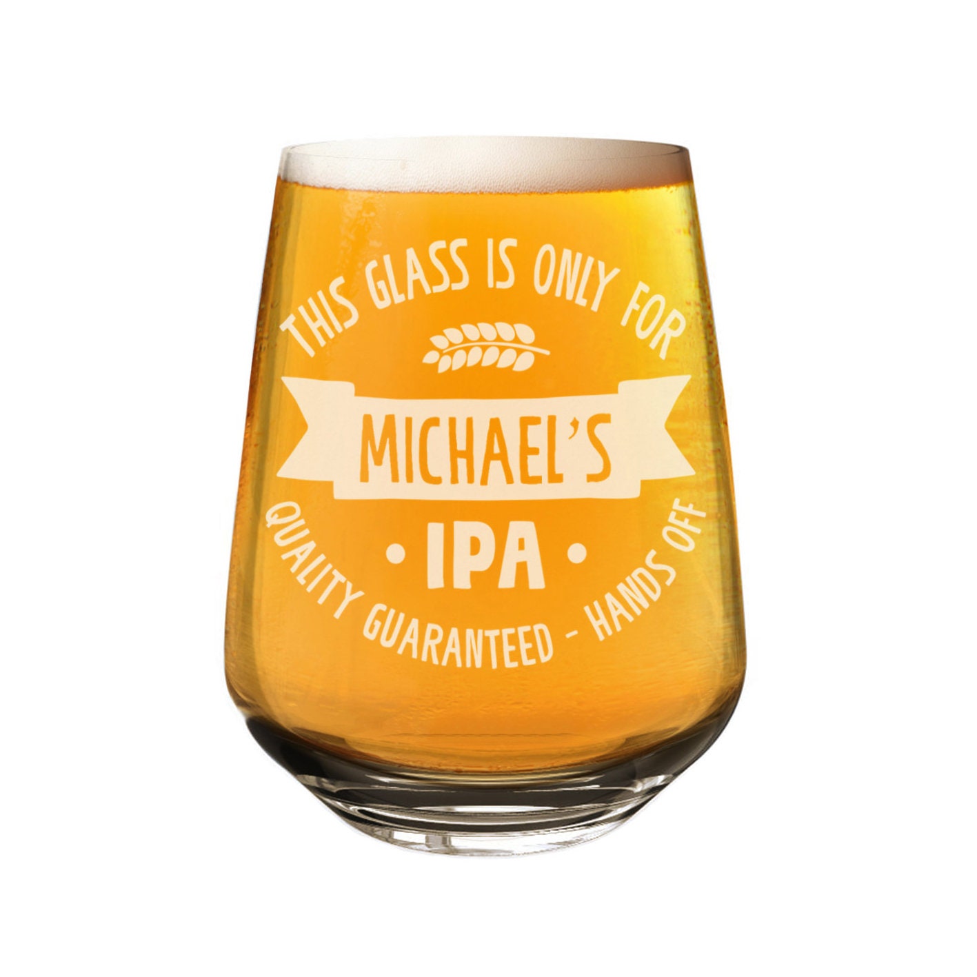 Personalised Craft Beer Tumbler Glass IPA Hands off Any Name - Etsy Canada Personalised Craft Beer Tumbler Glass IPA Hands off Any Name - Etsy Canada