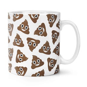 Poo Poop Emoji Pattern 10oz Mug Cup