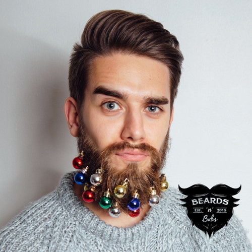 Multicolour Beards N Bobs Baubles Beard & Mini Beard Grips 12 Etsy UK