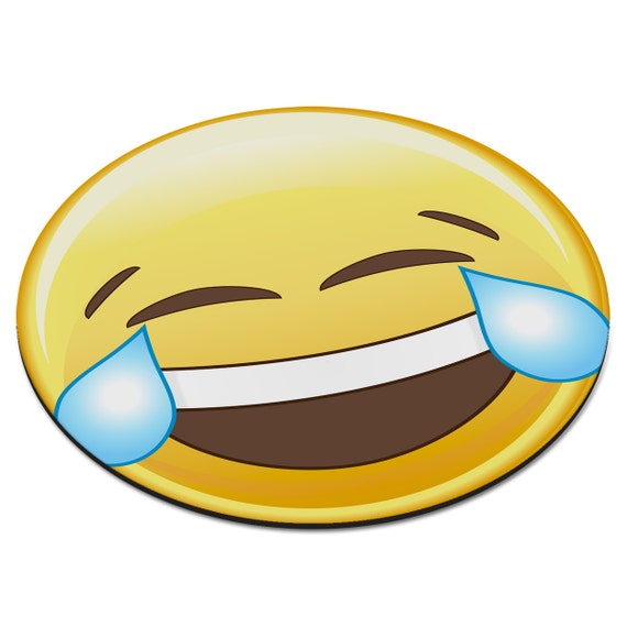 Emoji-Smiley-Gesicht weinen lachen kreisförmige PC ...
