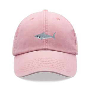 Great White Shark Baseball Cap Vintage Washed Cotton Unisex Dad Hat ...