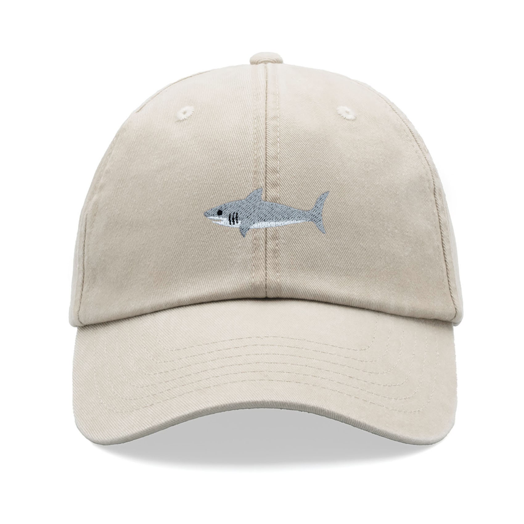 Great White Shark Baseball Cap Vintage Washed Cotton Unisex Dad Hat ...