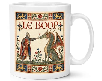 Le Boop Dragon Meme 10oz Mug Cup Greatest Best Dad Uncle Grandad Funny Joke Animal Pet Medieval Knight Birthday