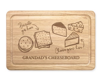 Personalised Cheese Goes Here Cheese Board Rectangular Wooden Chopping Custom