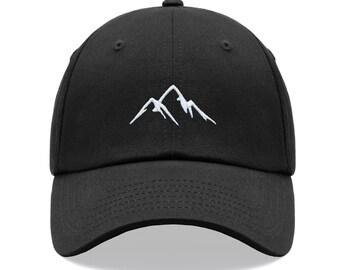 Mountains Classic Baseball Sports Cap Unisex Hat Adjustable Summer Dad Fathers Day Birthday Skiing Piste Snow