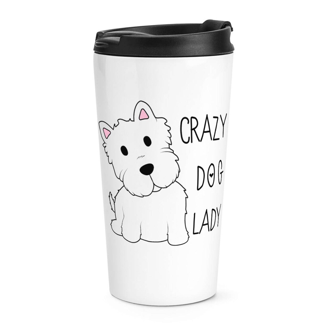 Crazy Chien Lady 17oz Large Latte Tasse Mug