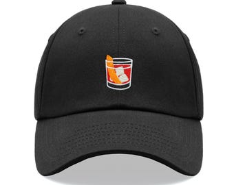Negroni Cocktail Classic Baseball Sports Cap Unisex Hat Adjustable Funny Summer Holiday Love Drink Alcohol Party Festival