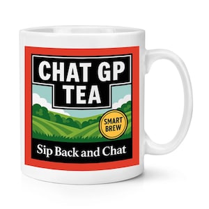 ChatGP-Tea Parody 10oz Mug Cup Funny Joke Computer IT Engineer AI Artificial Intelligence Tea Lover