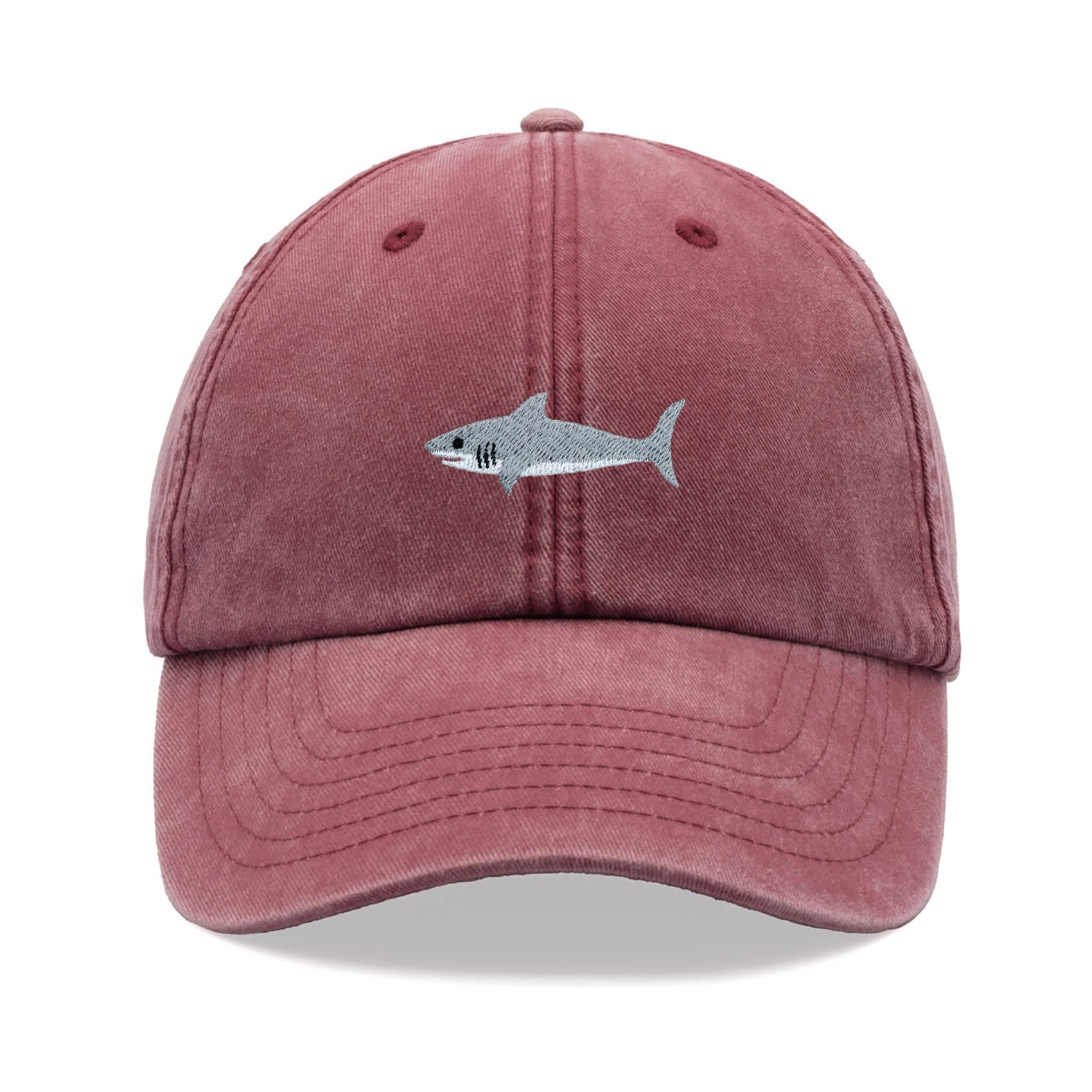 Great White Shark Baseball Cap Vintage Washed Cotton Unisex Dad Hat ...