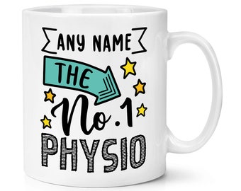 Personalizada No.1 Physio 10oz Mug Cup Worlds Best Awesome Gracias