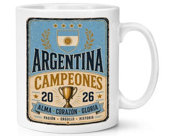 Argentina Campeones Champions 2026 10oz Mug Cup  Birthday Dad Day Sport Best Awesome Player Football Soccer