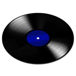 Vinyl Record Blue Record Player DJ Decks Music Circle Circular Round PC Computer Mouse Mat Pad