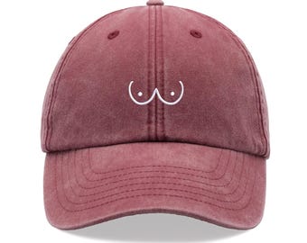 Boobs Baseballkappe Vintage - Verstellbare Unisex Cap Mit Cartoon-Motiv