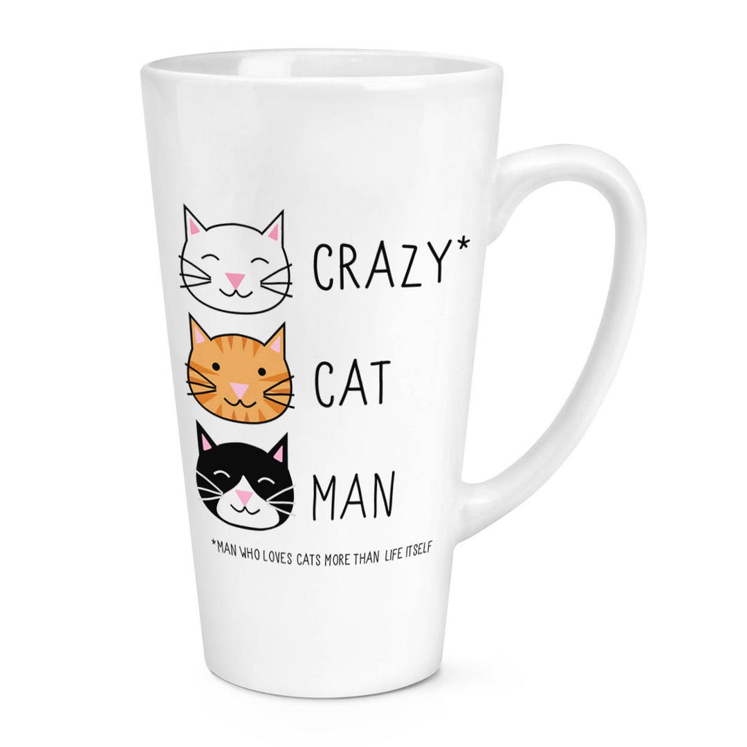 Beware Crazy Bass Chitarra Man - Tazza Grande In Ceramica 17oz (500ml) - Design Stampato Su Entrambi I Lati, Lavabile In Lavastoviglie E Microonde - 2