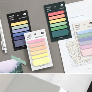 Index Sticky Notes [4types] / Bookmark / Notepads / Memo pad / Sticky Notes / Scrapbooking Paper / Office, School Supplies