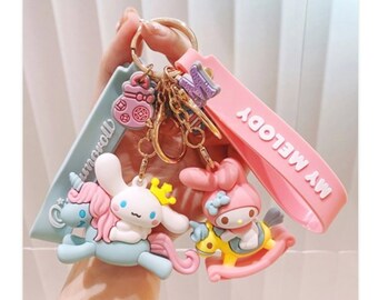 SANRIO Planner Charms [32types] / My Melody, Kuromi Key Chain / Diary Charms / AirPods Key Ring / Planner Accessories Christmas Gift School