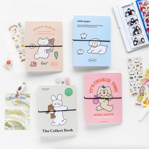 Sticker Book [4type] / Sticker File / Seal Sticker File / Postcard Book / Photo Storage / Photo Book / Sticker Storage Scrapbooking