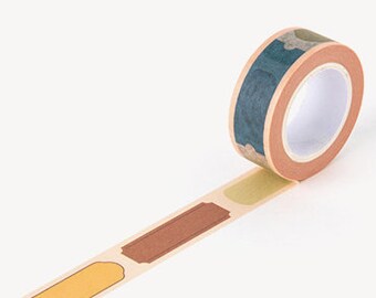 Washi Tape 15mm [BLANK] / Tägliches Label Masking Tape / Scrapbooking / Dekoration / Planer Aufkleber / Journal / Schulbedarf / DIY