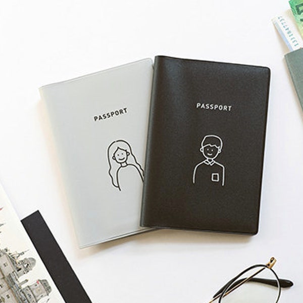 Family Passport Covers [ 5Types ] / Simple Family Passport Wallet / Family Passport Holder / Honeymoon / Personalized Passport Case