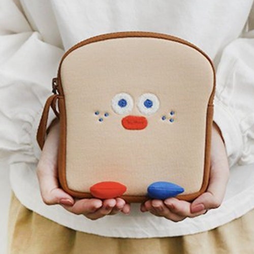 Toast Daily Pouch 3types / Bread Pouch / Funny Coin Pouch / - Etsy
