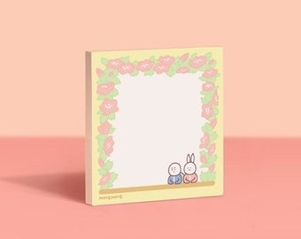 Sticky Notes [Flower] / Notepad / Writing Paper Memo Pad / Korean Stationery / Scrapbooking / Christmas Gift / Journal / Planner