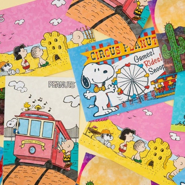 Peanuts Snoopy Hologramm Postkarte [5typien] / Süße Postkarte / Geburtstagskarte / Grußkarte / Blankokarte / Scrapbook / dubudumo