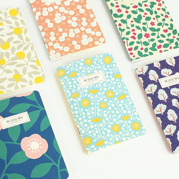 Blume gefüttert Notebook / Reise Notebook / Journal Notebook / gefüttert Journal / Bullet Journal / Spiral Notebook / Schule Notebook, liefert