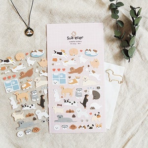 Planner Stickers [Dogs] / Puppy Stickers / Stationery / Diary Stickers / Journal Stickers / Scrapbooking Stickers / Decorative Sticker