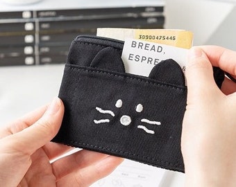 Foldable Card Wallet [3types] / Card Case / Coin Purse / Travel Wallet / Makeup Pouch / Zipper Pouch / Makeup Bag / School Supplies