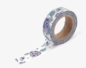 Hydrangea Washi Tape / Masking Tape / Scrapbooking / Decoration / Planner Stickers / Planner Tape / Journal / Craft Supplies / DIY