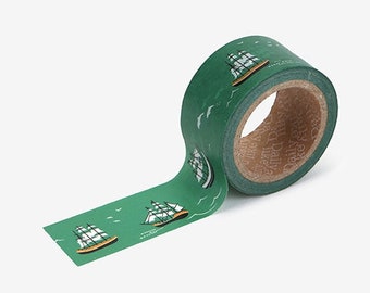 25mm Washi Tape [07 Ship] / Wide Masking Tape / Scrapbooking / Decoration / Planner Stickers / Planner Tape / Journal / DIY