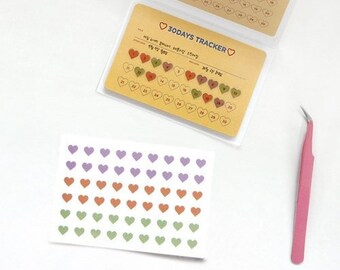 Planner Stickers [Heart] / Heart Sticker / Diary Stickers / Journal Stickers / Scrapbooking Stickers / Decorative Sticker / dubudumo