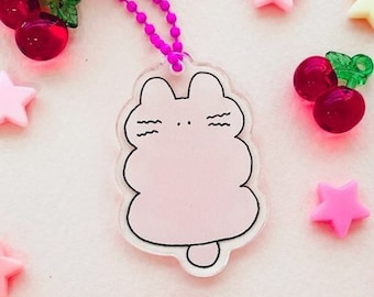 Planner Charms [Rabbit] / Kawaii Key Chain / Diary Charms / AirPods Key Ring / Planner Accessories / Christmas Gift School Supplies dubudumo