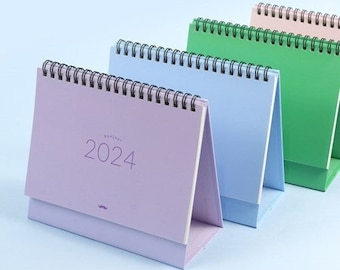 2024 Calendar M [4colors] / Desk Calendar / Simple Calendar / Colorful Calendar / 2024 Calendar / Calendar 2024 / Desk Accessories Decor