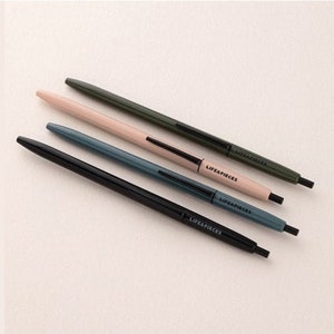 0.5mm Black ink Slim Ballpoint Pen [10 Colors] / Colorful Pens / Writing Tools / Journal Pen / Planner Pen / Planner Accessory / Pen Set