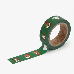 Washi Tape [Merry Puppy] / Masking Tape / Scrapbooking / Decoration / Planner Stickers / Planner Tape / Journal / Craft Supplies /DIY