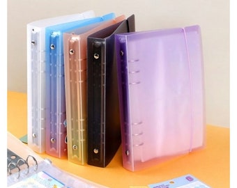 A5 Deco Pocket 6 Ring Cover_25R [5colors] / 6Ring Binder / 6Hole Binder / A5 Binder / Planner Cover / Storage / Scrapbook / Organization