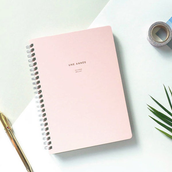 Weekly Planner [Pink] / Monthly Planner / Yearly Planner / Undated Weekly Planner / Daily Planner / Agenda / Study Journal dubudumo