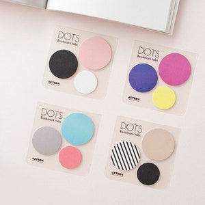 Sticky Note [ Dots ] / Bookmark / Personalized Notepad / Notepads / Memo pad / sticky note / Stationery / Scrapbooking / Bookmark