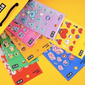 BT21 Planner Stickers / BTS Soft Stickers / Scrapbooking / Decoration / Journal / Planner Supplies / DIY / Diary Deco Stickers image 1