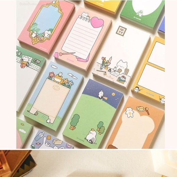 Cat Notepads [15types] / Kitty Notepad / Memo Pad / Scrapbooking / Organize / Christmas Gift / Cute Kawaii Notepad / Cat Lover Gifts